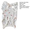 Cherry Print Dog T-Shirt with D-Ring Lace Ruffle Cap Sleeve Girl Puppy Clothes Breathable Summer Pet Vest for Small Medium Dogs Cats