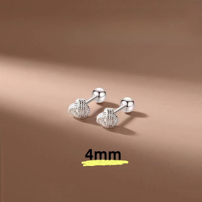 Simple New Style Stud Earrings with Exquisite Screw Design and Ear Bar Studs