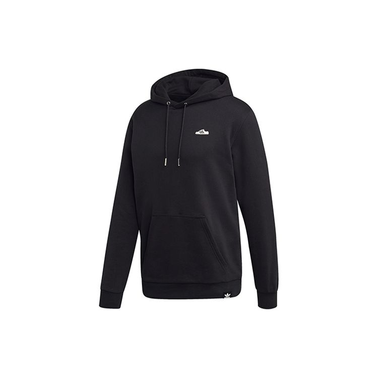adidas Originals Unisex Mini Embroidery Hooded Sweatshirt Black FK9979 S