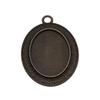 Accessories Parts Fit 18x25mm Oval Glass Cabochon Base Tray Bezel Wedding Jewelry Findings QA039