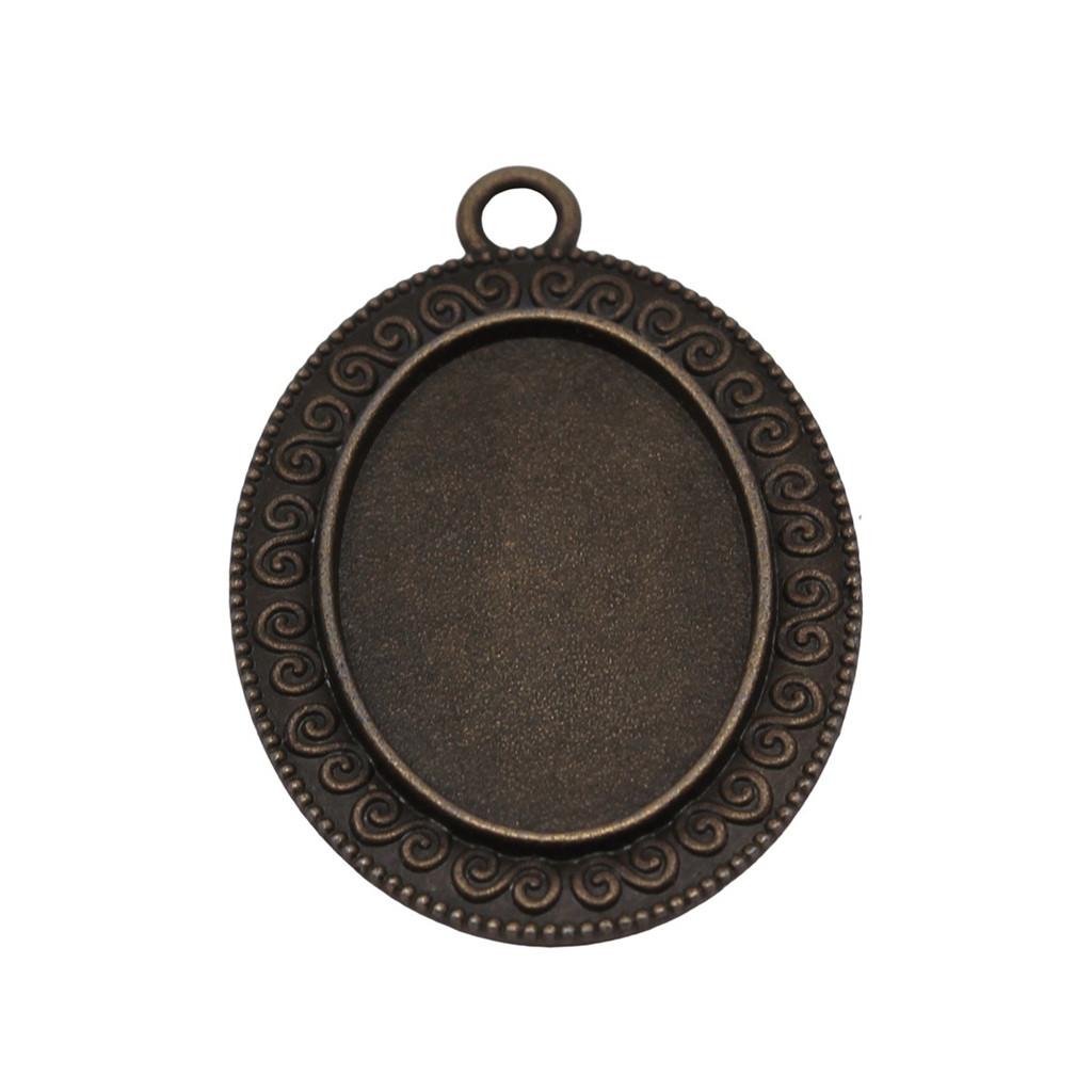 Accessories Parts Fit 18x25mm Oval Glass Cabochon Base Tray Bezel Wedding Jewelry Findings QA039