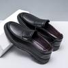 Men's leather shoes soft sole breathable black brown casual leather shoes dress shoes