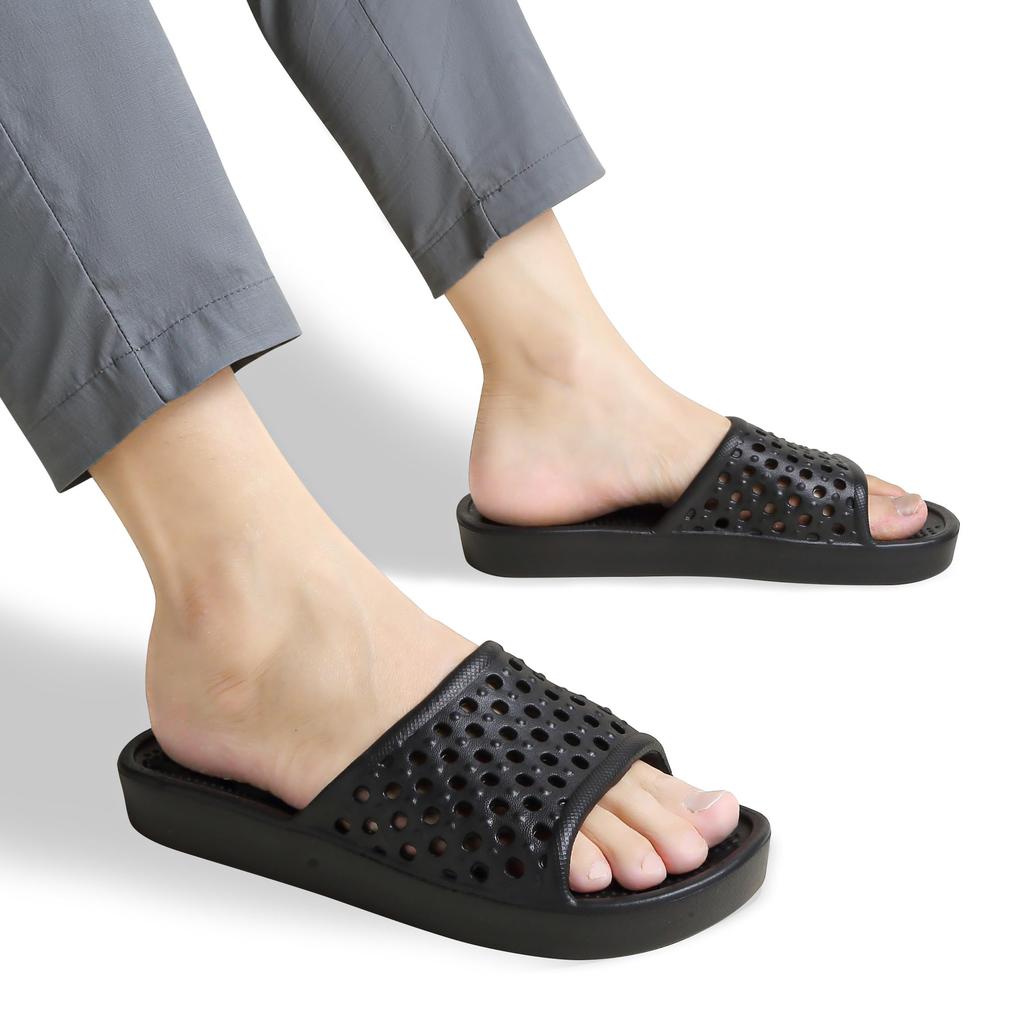 YoveGxlthrea Patio Perforated Bath Lightweight and Size Sandals, Non-Slip, Lightweight, Quick-Drying, Sole, Antibacterial, Slippers, Unisex, Soft,
