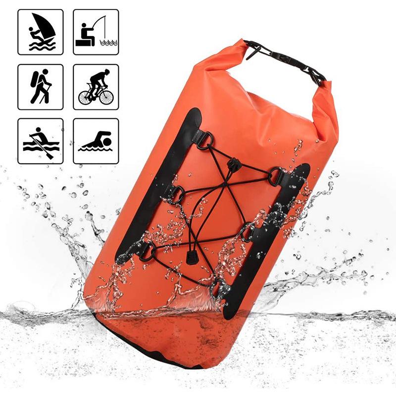 Lightweight Waterproof Dry Bag Backpack Single Shoulder Floating Design for Big Size Travel Surfing Dry Storage
