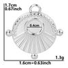 5pcs Silver Color Sun Pendant Jewelry Making Supplies Titanium Stainless Steel Charms Bulk Vintage DIY Women Men Charm Material