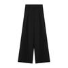 Kumikumi Autumn High Waist Black Loose Suit Pants