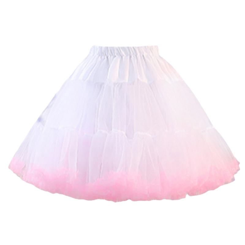 A-line Petticoat Crinoline Short Tutu Skirt Puffy Underskirt for Vintage Dress Cloud 55cm