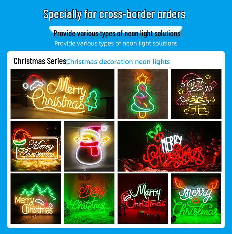 Creative LED Neon Letter Light - DIY Acrylic Sign for Kids' Room & Parties