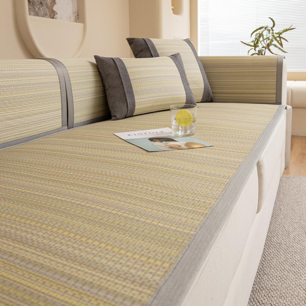 

Летняя спешка Подушка для дивана Новая москитоотталкивающая полынная летняя циновка Нескользящая подушка для сиденья Прохладная подушка для спинки 70*70cm зелёный