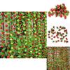 Lush And Vibrant Fake Silk Rose Artificial Flower Vine Ivy Leaf Garland For Home Decor