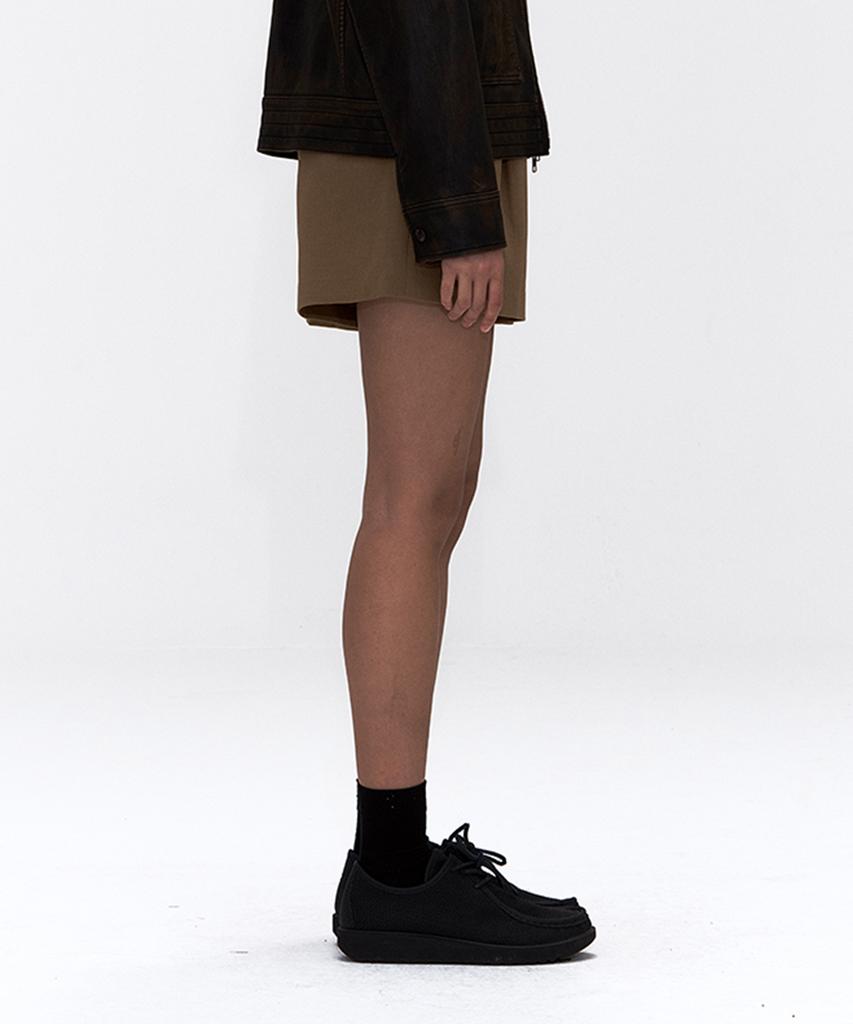 ERER Bootcut Dress Shorts Camel