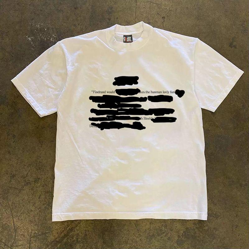 Make Money for Charity 260G Heavy Weight Pure Cotton! American Oversize Couple Women's Loose Short-Sleeved T-shirt Men
