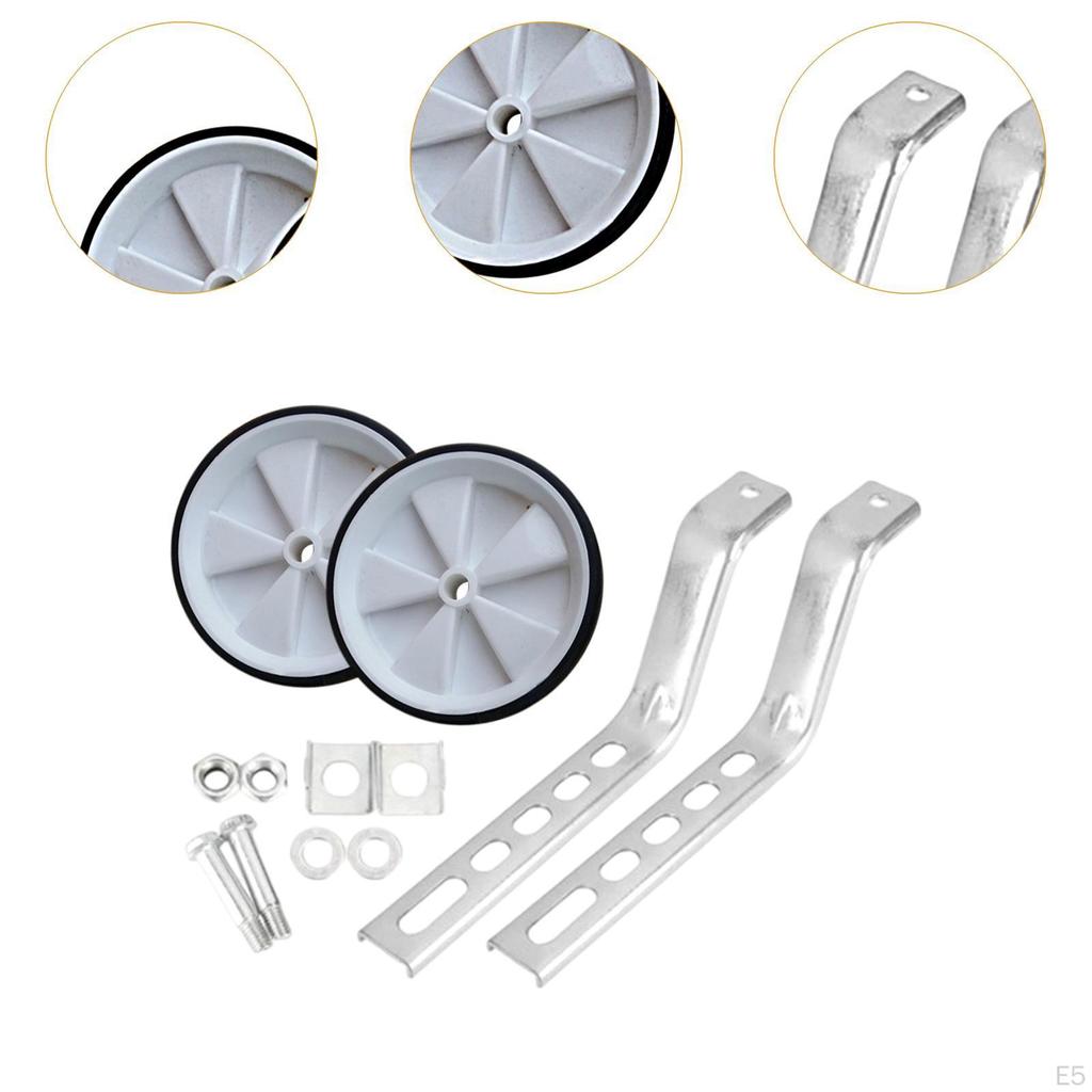 Auxiliary Wheels for Children Bicycles, Compatible with 12-20 Inch Models