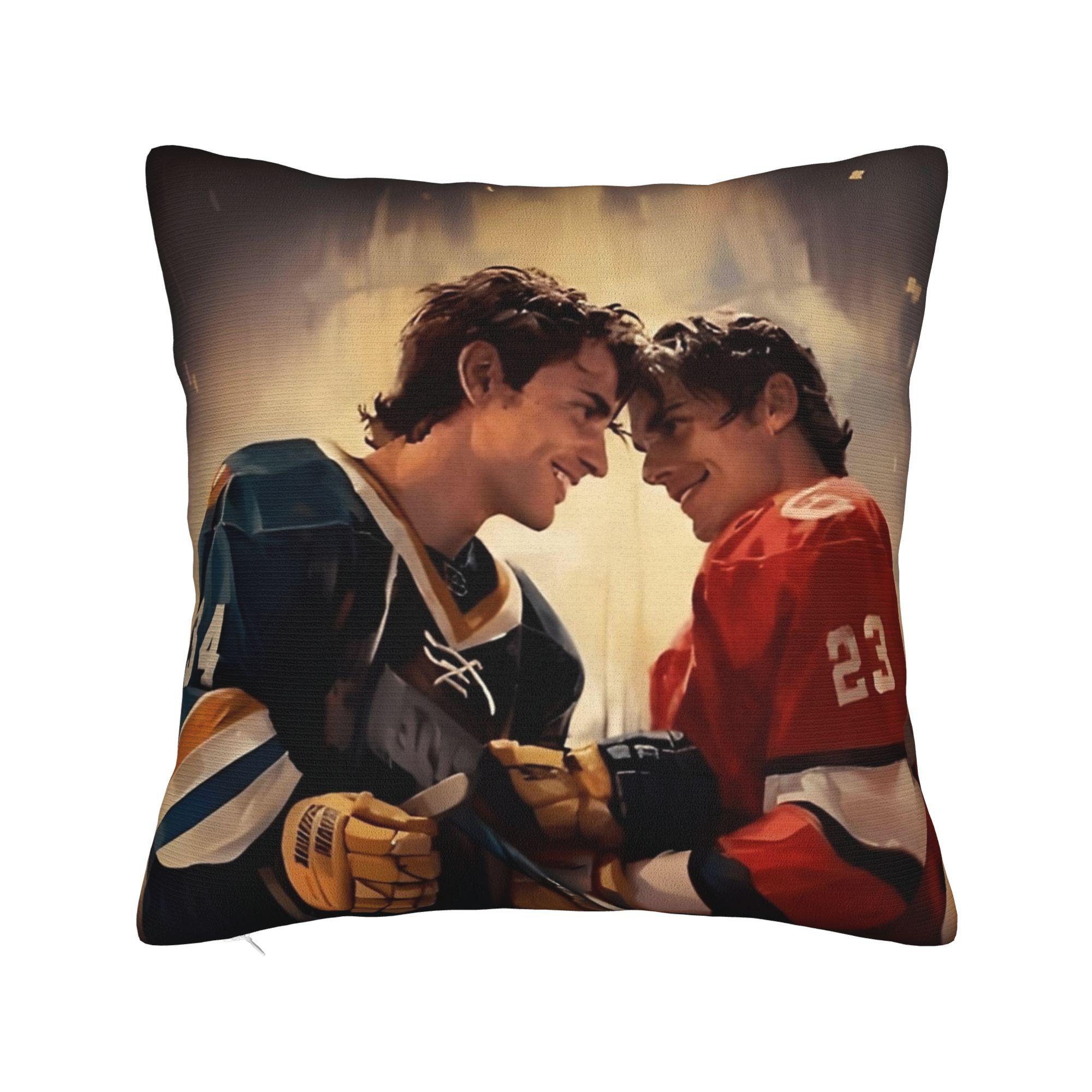 

Heated Rivalry Pillowcase Printed Fabric Cushion Cover Decor Throw Pillow Case Cover Bedroom Zippered 45X45cm 30x30cm 12x12in