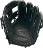 ZETT Youth Baseball Soft Black Size BJGB74370 Glove, Steer, All-Around, Left-Handed Throw, (1900), M,
