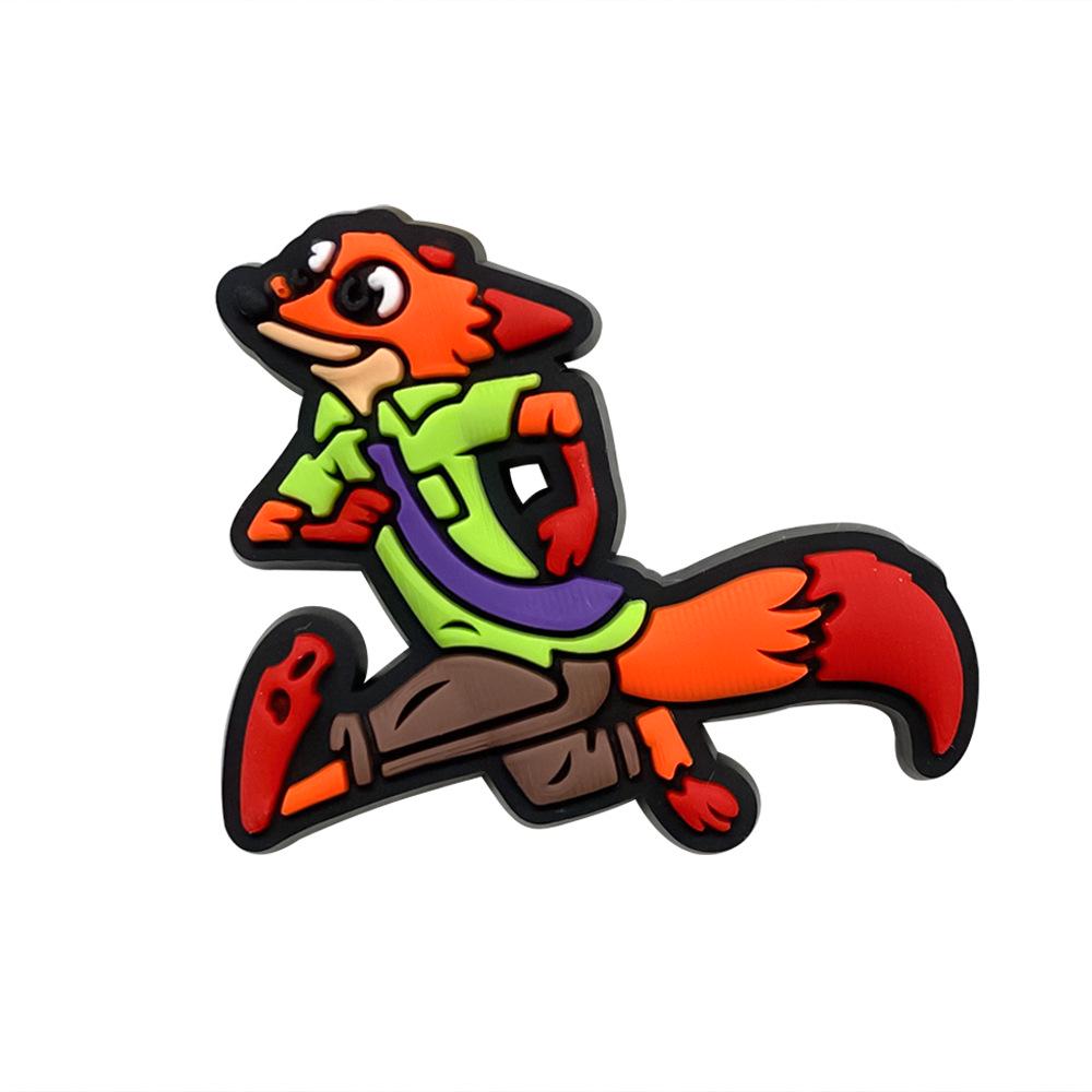 Мультяшные подвески для Crocs Зверополис: Декоративные пряжки для обуви из мягкой ПВХ резины