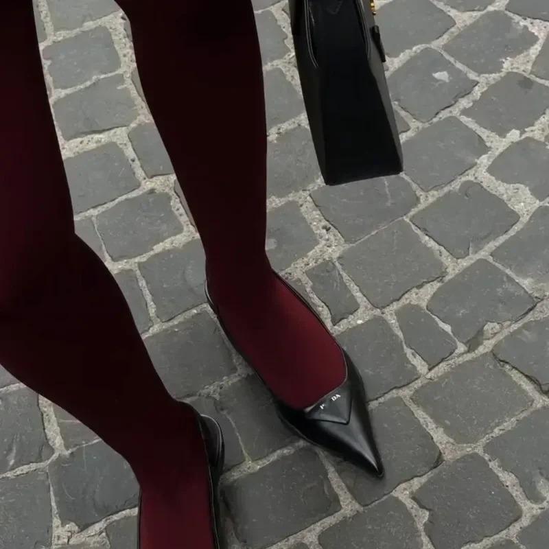 Damen Strumpfhosen Schlanke Strümpfe Strumpfhosen Super Elastische Große Größe Leggings Rot Damen Sexy Strumpfhosen Frühling Herbst Winter