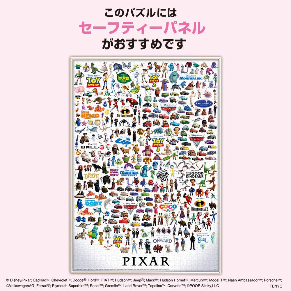 Tenyo in Puzzle Disney Charaktere Große Sammlung Enthält und Servicekarte (Tenyo) [Hergestellt in Japan] 1000 Teile Disney/Pixar (51x73,5 cm)