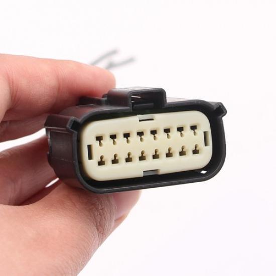 7-Wire 16Pin LED Headlight Connector Pigtail For 15-17 Ford F150 2018 Expedition