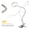 Tomshine Clip-on USB Table Lamp with 3 Color Modes & Adjustable 10 Brightness Eye-caring Dimmable