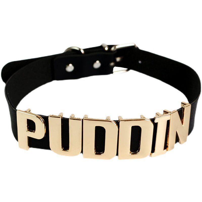 Cool European and American Punk Metal Letter Collar Y2g Millennium Sexy Clavicle Chain Choker Necklace Neck Accessories Tide