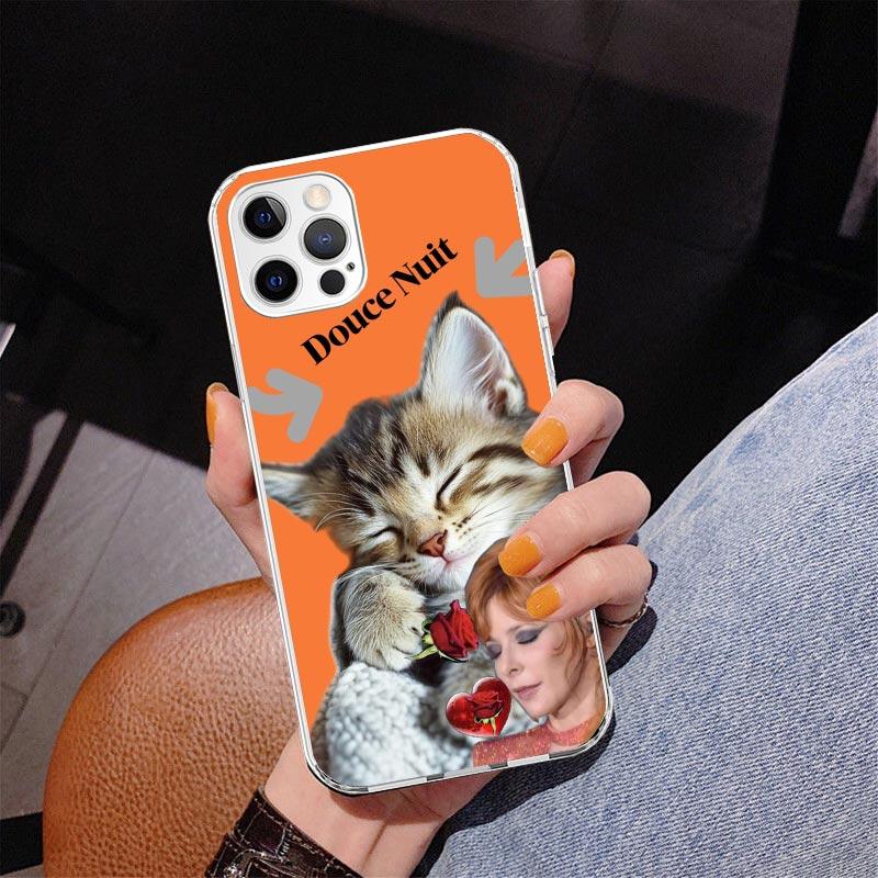 Mylene Farmer Phone Case For iPhone 17 Air 16 Pro Max 16E 15 + 14 Plus 11 12 13 Mini 7 8 SE Gift Print Cover Fundas