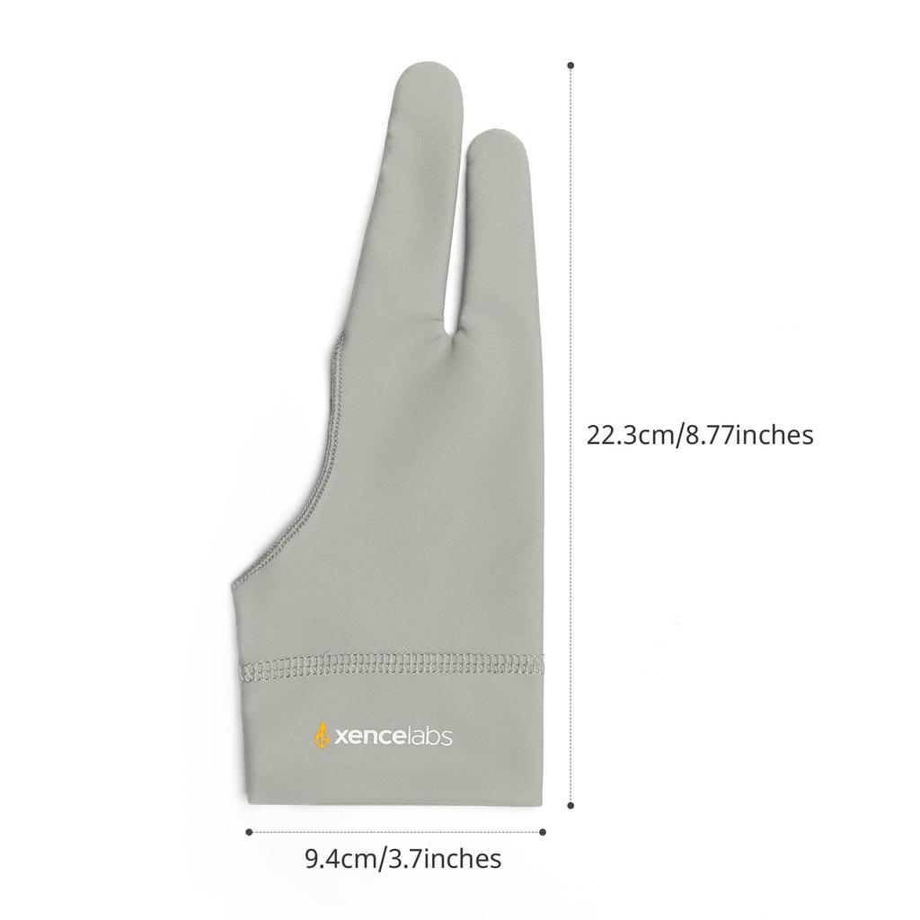 XENCELABS x Çizim için ve Gri İki Parmaklı Eldivenler, Büyük, 9.4cm 22.3cm, Boyama, XMCLGLG,