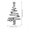 DIY Xmas Tree Wall Hanging Christmas Decor Ideas,Iron Star Party Toy,Tree
