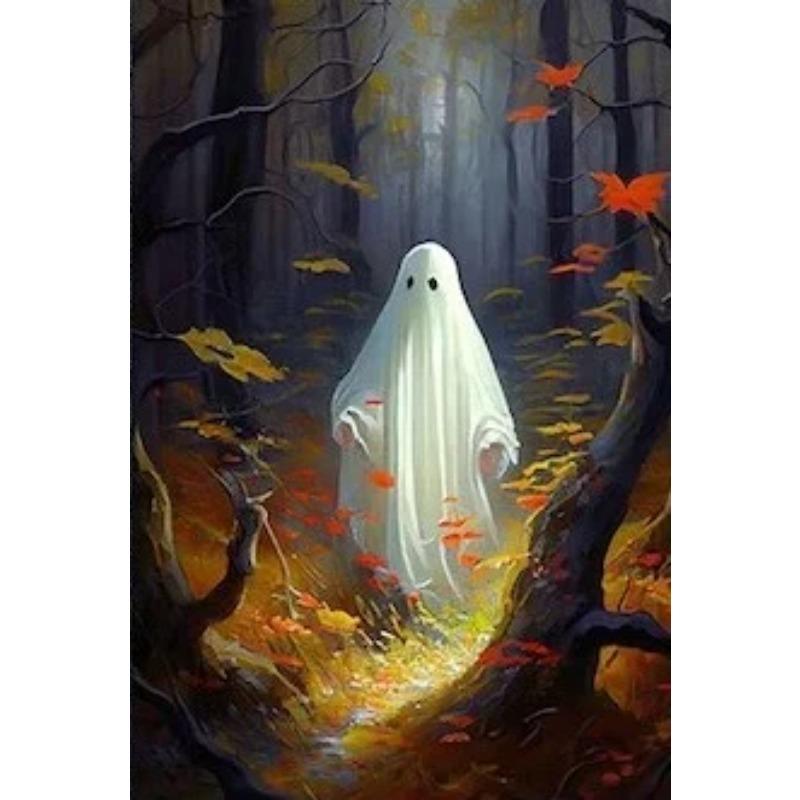 Dark Academia Art Haunting Ghost Poster Prints Halloween Home Decor Haunted House Gothic Vampire Canvas Painting Wall Art