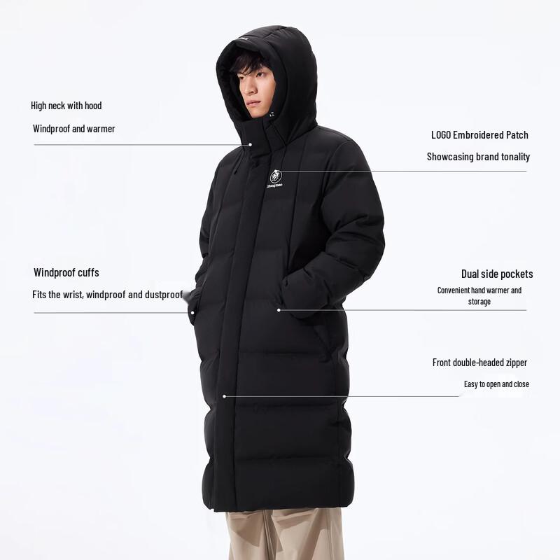 CAMEL Women's Long Winter Down Jacket