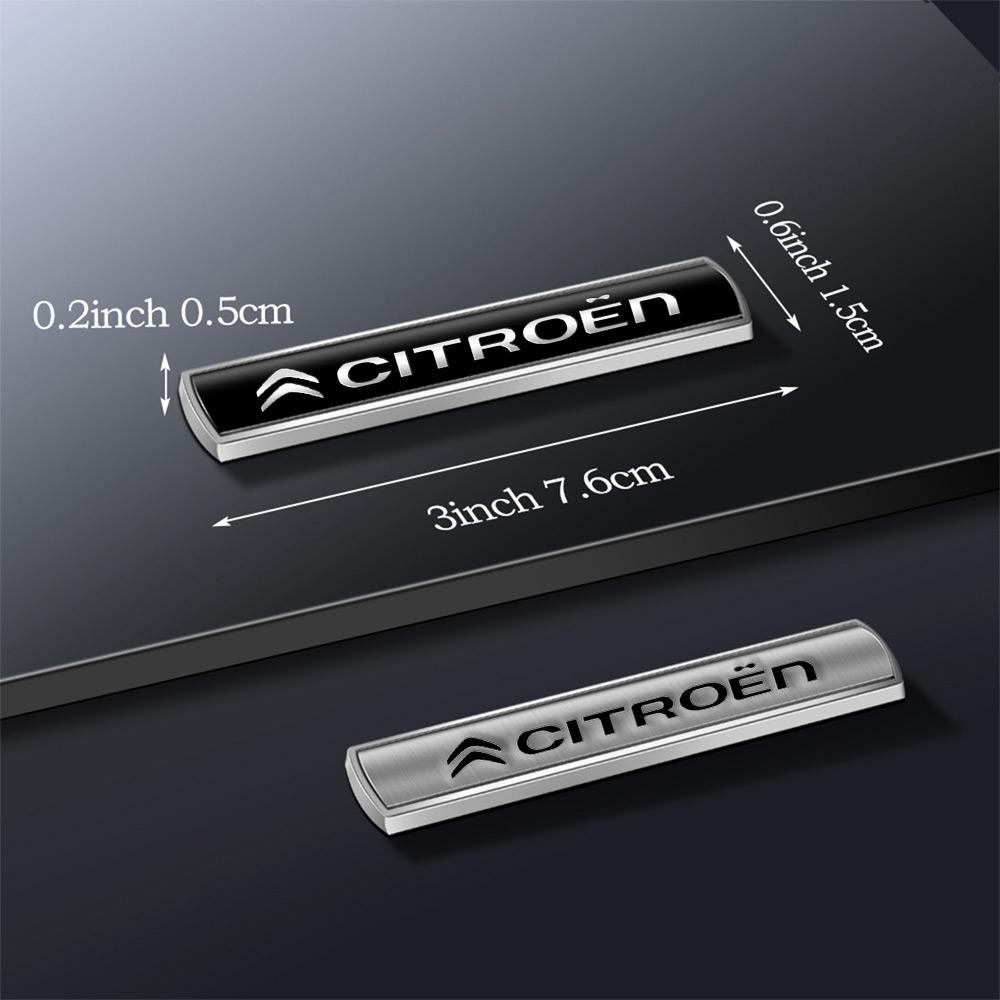 3D Metall Styling Auto Heckklappe Karosserie Kotflügel Emblem Dekoration Aufkleber für Citroen C4 C3 C5 C1 Berlingo Celysee Cactus Picasso