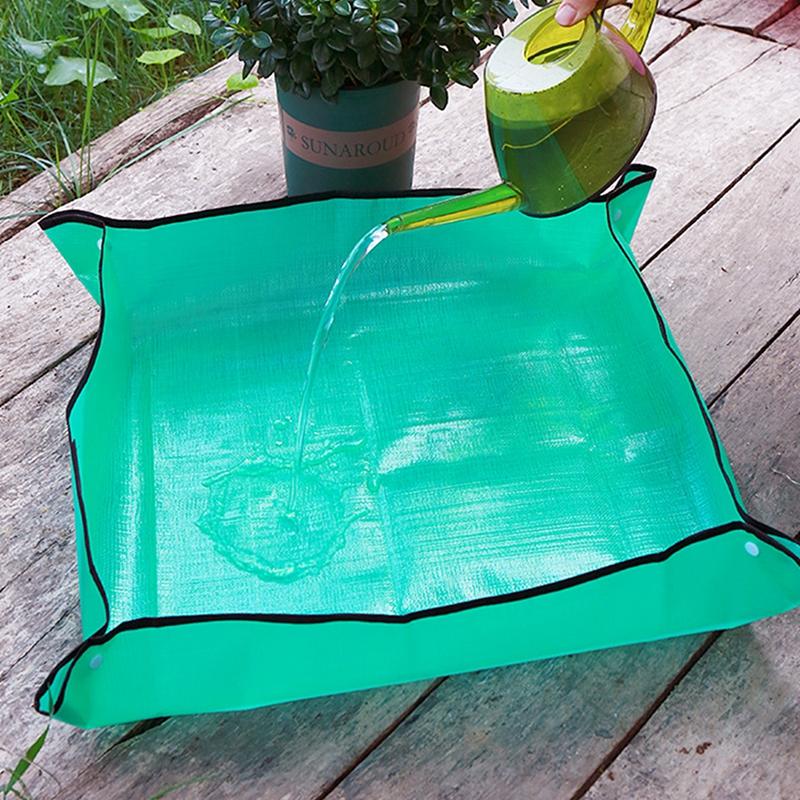 50-100cm Planting Mat Gardening Plant Repotting Mat Potting Pad Foldable Garden Plant Flower Pot Transplanting Waterproof Mats