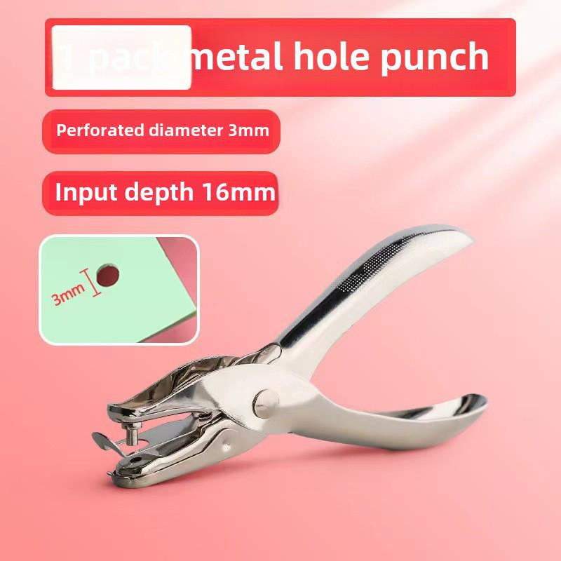 Clește mic pentru perforatoare de hârtie și carton pentru legare foi libere