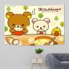 Cute Cartoon RRilakkuma Hippie Wall Hanging Tapestries Bohemian Wall Tapestries Mandala cheap INS Home Decor kawaii sakura