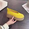 [Youshilai] Ou Ruofeng Increases 6cm In Spring 2025 New Casual Fashion Platform Temperament Boken Women's Shoes
