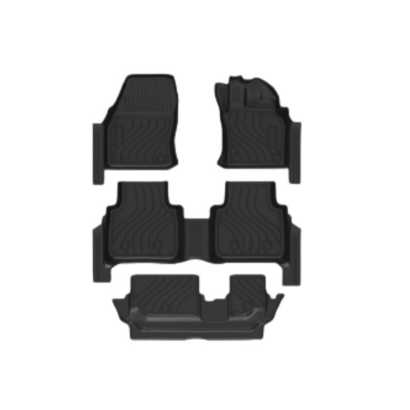 Eco-friendly TPE Car Floor Mats for 2025 Volkswagen Tiguan Allspace - Odorless, Wear-resistant, Anti-slip