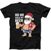 Christmas Santa Ho Ho Hold My Beer Xmas Funny Gift Black T Shirt 231