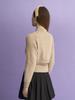KOOLKITTEN High-Neck Layered Pullover Button Knit Set (Camel)