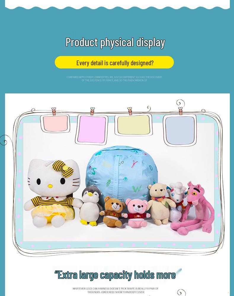 Canvas Plush Toy & Quilt Storage Bag - Multi-Functional Travel & Moving Pack, Large Size