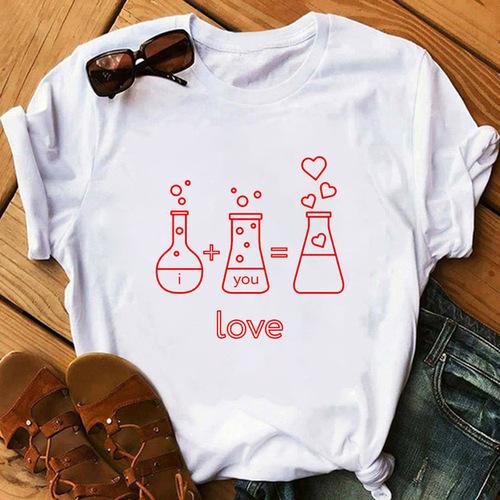 Chemistry Is Awesome The Chemistry Equation Is Great. Baggy Top, Crew-neck, Hipster T-top Aesthetic Clothes Oversized T Shirt