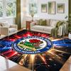 Blackburn Rovers Football Design Crystal Velvet Rug Soft Decorative Mat for Bedroom Entrance
