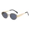 Exquisite Retro Oval Metal Frame Myopia Sunglasses Women and Men UV Resistant Glasses Travel Beach Protect Eyes 0 To -4.0
