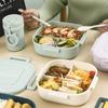 1Pcs 1300ml Portable Lunch Box Microwave Bento Boxes with Tableware for Kids School Office Leakproof Food Storage Container
