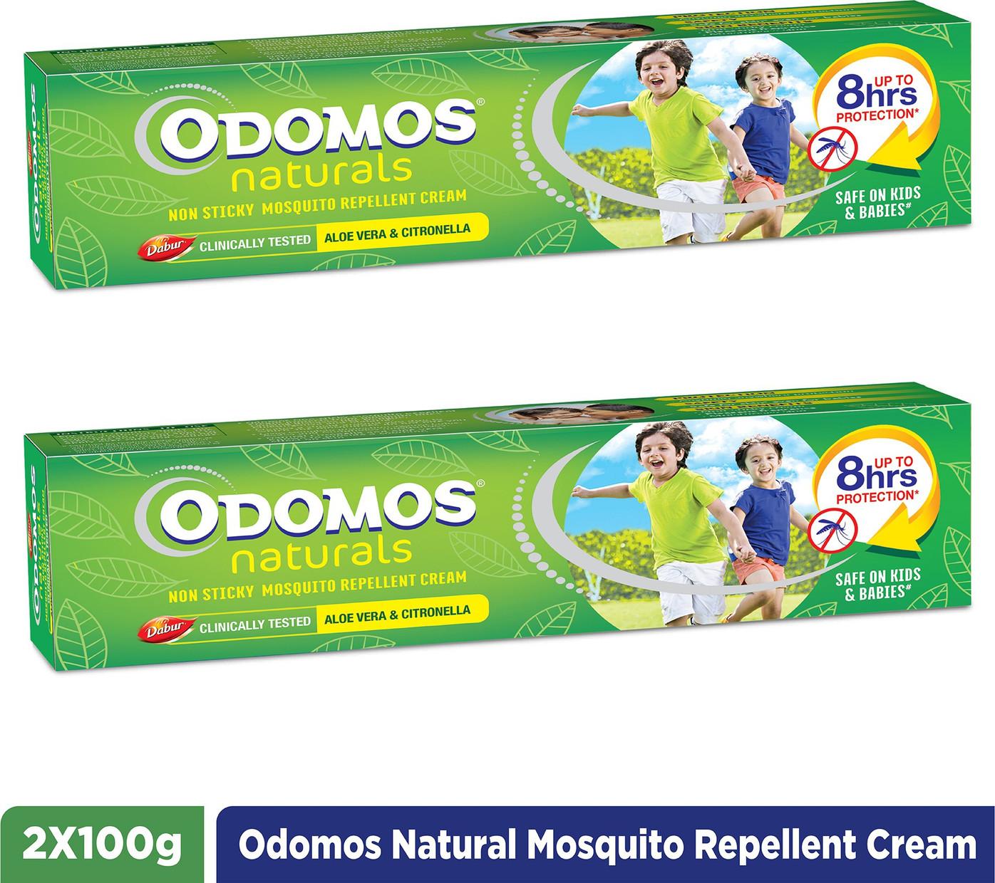 Odomos Naturals Нелипкий крем-репеллент от комаров (2 х 100 г) 200g