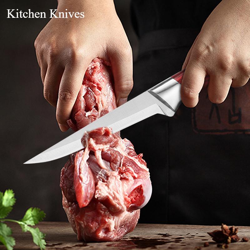 Sharp Dividing Knife Boning Knife for Killing Pigs Sharp Knife Forging Slaughter Knife Domestic Meat Slicing and Vegetable Cutting Knife