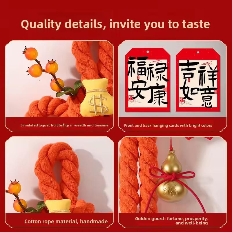 Chinese Knot Ornaments, Spring Festival Atmosphere Decorations 2026 Year Of The Horse New Year Decorations, Front Door Hangings