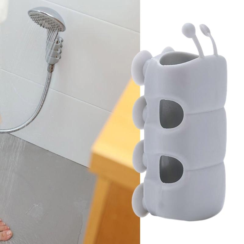 4Pcs Silicone Shower Head Holder Universals Shower Head Suction Cup Holder Wall Mounted Adjustable Shower Holder