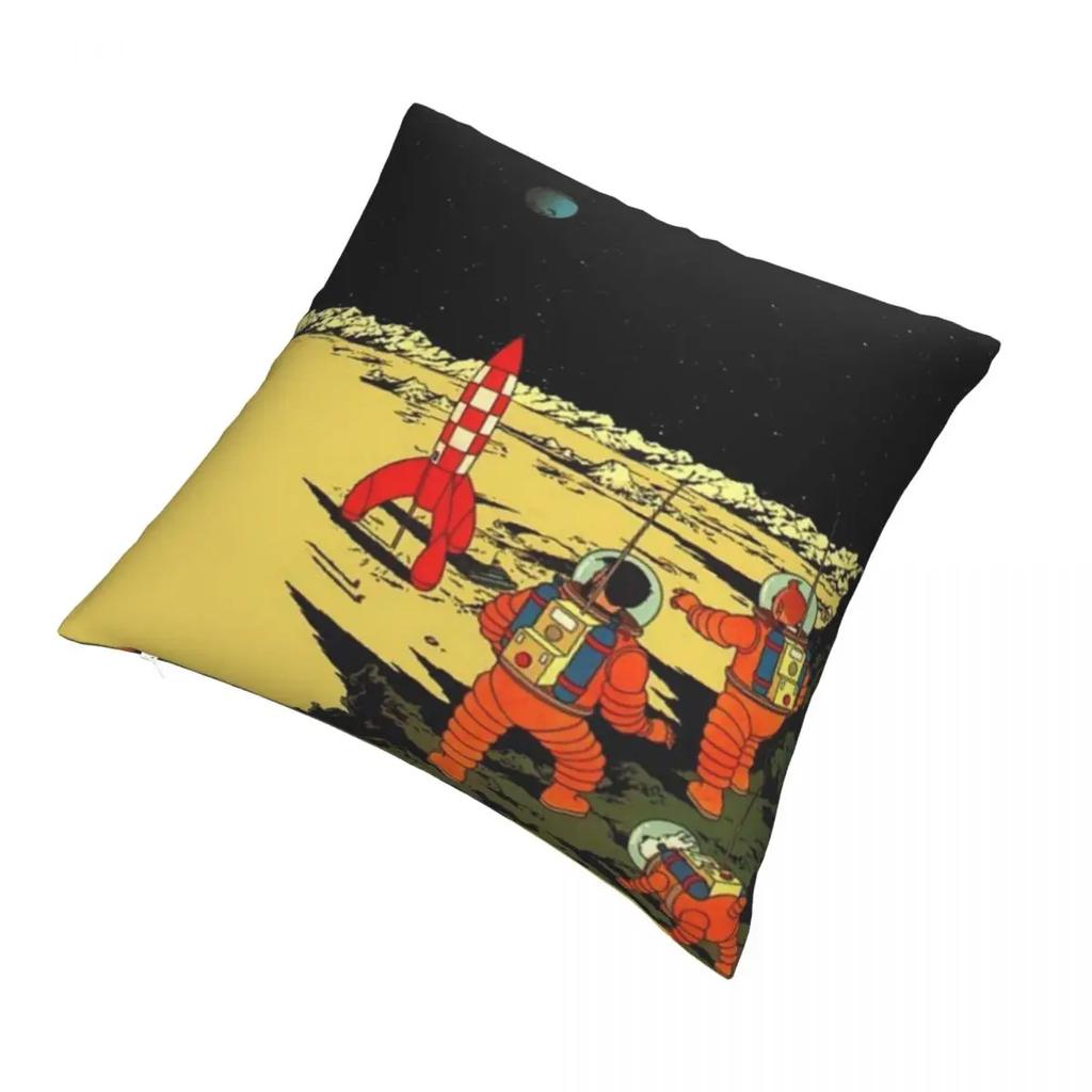 Astronaut Hug Pillowcase Adventures of TinT Backpack Cushion Livingroom DIY Printed Chair Coussin Covers Decorative