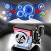 Solar Powered Car Air Freshener Automatic Rotation Creative Design Engine Styling Diffuser With Scent Tablet