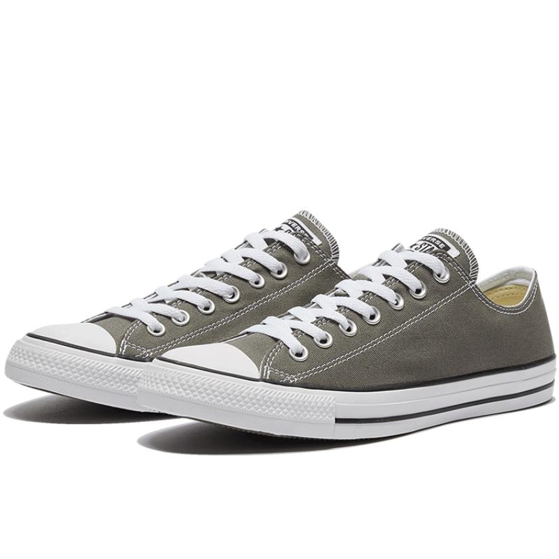 Converse Chuck Taylor All Star Comfortable and Versatile Low-Top Canvas Shoes Unisex Grey